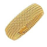 Fancy Mesh 14K Gold Bracelet