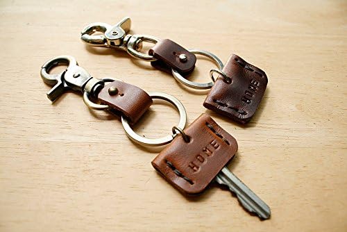 2x Leather Key Cap, Key Sleeve, Key Identifier, Key Topper, Groomsmen Gift, New Homeowner Gift, Key Accessories, Key Pouch,Gift for Him Her