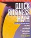 Book Quick Business Math: A Self-Teaching Guide (Wiley Self-Teaching Guides)