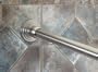 Solid Brass 72" Satin Nickel 1" Diameter Shower Curtain Rod And Mounting Brackets