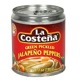 La Costena Green Pickled Whole Jalapeno Peppers 7 Ounce Cans Pack of 24 by La Costena