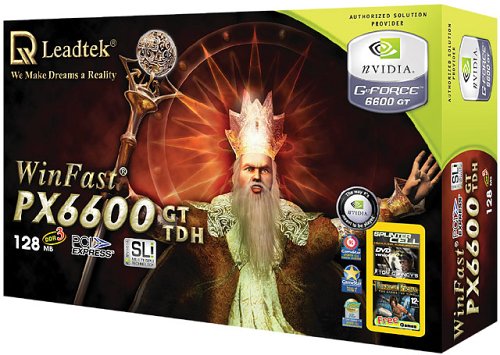 Leadtek WINFAST PX6600GT-TDH Grafikkarte 128MB Ram DDR3 (NVidia Geforce FX 6600 GT, PCI Express PCI16x-EX DVI/TVO)
