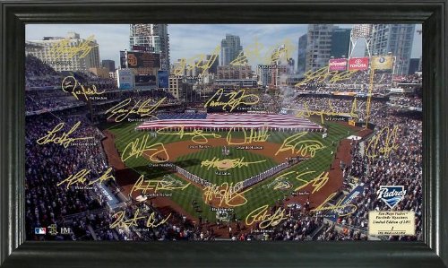 Highland Mint MLB San Diego Padres Signature Field Framed Art