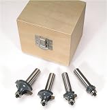 Round Over-Beading Router Bit 4 Pc. Boxed Set