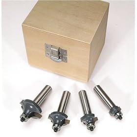 Round Over-Beading Router Bit 4 Pc. Boxed Set by MLCS