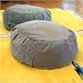Buckwheat Hull Round Zafu with Removable Cover: Color-Burgundy