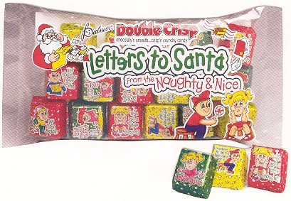 Christmas Letters to Santa Solid Milk Chocolate Bag (5 Oz) by R.M. Palmer Company