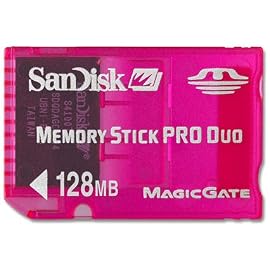SanDisk製メモリースティックPROデュオ128MB<Pink>