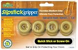  : Slipstick CB320 1-1/4-Inch Gripper Foot, Caramel, 8-Pack