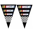 NASCAR 25Ft String Of 6 x 9" Party Pennants (Flags)"