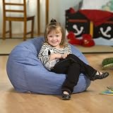 Small Denim Lounger Bean Bag Chair