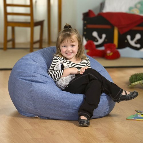 Small Denim Lounger Bean Bag Chair