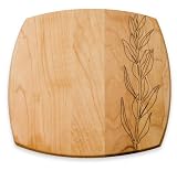 J.K. Adams SML-OLIV 7-Inch Square Small Plate, Olive Branch Design