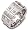 10mm modern white gold diamond wedding band ring (1.68cts diamonds 14K Gold)