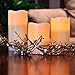 Flameless Candles, Led Candles With Battery-Powered Flameless Candles With Timer For Mother'S Day Gifts Events Parties（Set Of 3）