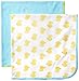 Gerber Unisex-Baby Newborn 2 Pack Neutral Thermal Blanket, Yellow, One Size