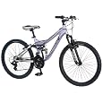 Mongoose Girl's Maxim Full Suspension Bicycle (24-Inch)