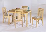 5 Piece Solid Wood Table Set By Coaster Furniture