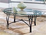 Madrid Cocktail Table With Glass Top