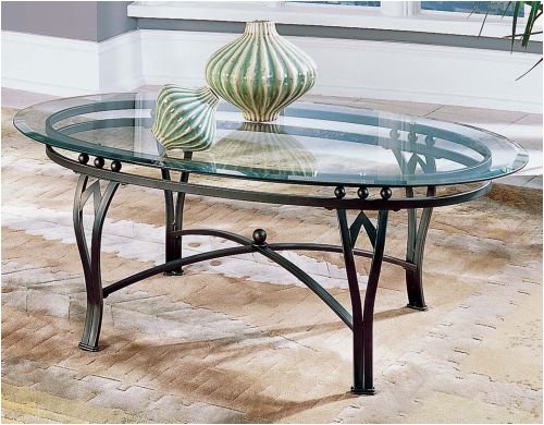 Madrid Cocktail Table With Glass Top
