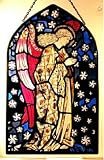 Angel Praying By William Morris in Stained Glass, Larger Panel