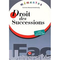 M�mento droit des successions