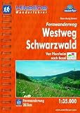 Hikeline Fernwanderweg Schwarzwald Westweg 285 km: Von Pforzheim nach Basel, Wanderf&uuml;hrer und Karte, 1:35.000, wasserfest und rei&szlig;fest, GPS zum Download - 