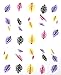 3D Feather Nail Art Tips Nail Decal Stickers
