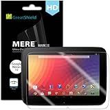 GreatShield Ultra Smooth Clear Screen Protector Film for Google Nexus 10 Tablet (3 Pack)