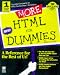 Book More Html for Dummies