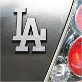 L.A. Dodgers Chrome Team Logo Auto Emblem