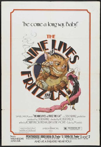 The Nine Lives Of Fritz the Cat - Movie Poster - 11 x 17