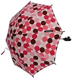 Pink-brown Polka Dot Stroller Parasol