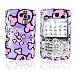 for Blackberry Curve 8330 Hard Case Skulls PINK PURPLE!