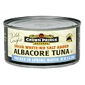 Crown Prince Natural Solid White Albacore Tuna in Water, No Salt Added, 12-Ounce Cans (Pack of 12)
