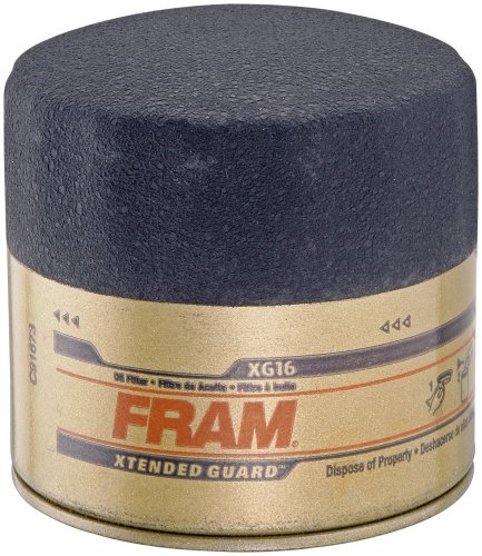 Fram XG16 Xtended Guard Passenger Car Spin-On Oil Filter, Pack of 1