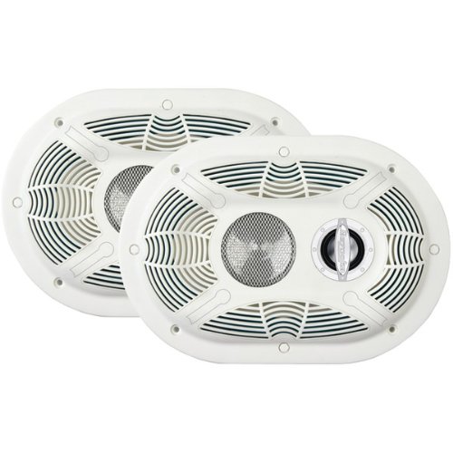 Bazooka Marine MAC6903W White 6x9 3 way Full Range Speakers