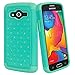 Galaxy Avant Case, Style4U Galaxy Avant Studded Rhinestone Crystal Bling Hybrid Armor Case Cover for Samsung Galaxy Avant G386 with 1 Stylus [Teal/Mint Green]