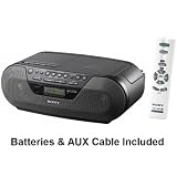 Buy Sony Portable Digital Tuner AM FM Radio Tape Cassette Recorder & MP3 CD Player...