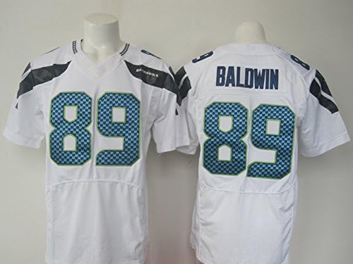 Seattle Mens Seahawks Football Jersey #89 Doug Baldwin (White, M)