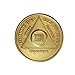 23 Year Bronze AA (Alcoholics Anonymous) - Sobriety / Birthday / Anniversary / Recovery / Medallion / Coin / Chip