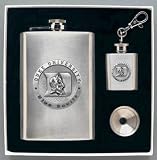 Louisiana State Fightin' Tigers (LSU) Flask & Funnel Set (in Gift Box) - NCAA College Athletics