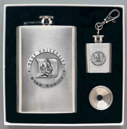 Louisiana State Fightin' Tigers (LSU) Flask & Funnel Set (in Gift Box) - NCAA College Athletics