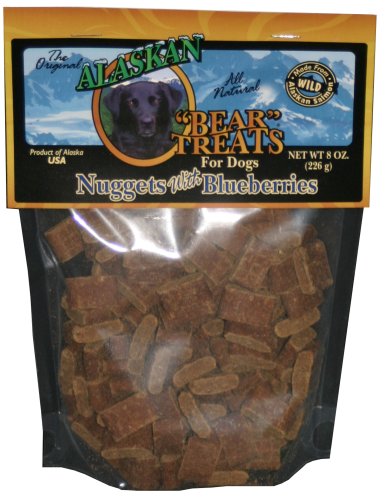 Childrens Toyshop  Pet Supplies : Alaskan Bear Treats Wild-Alaskan Salmon Dog-Treat Nuggets with Blueberries, 8-Ounce Bag