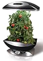 AeroGarden 6 Elite Plus with Ruby Heirloom Tomato Seed Kit and Deluxe Trellis System 900342-1200, Black, 18.5"W x 10.5"D x 34"H