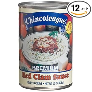 Chincoteague Seafood Red Clam Sauce, 15-Ounce Cans (Pack of 12) by 
