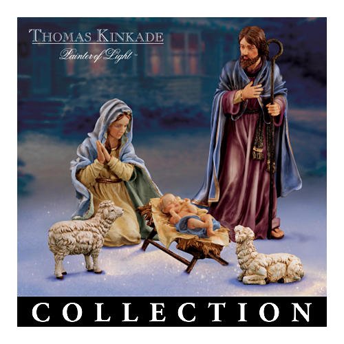 Thomas Kinkade Indoor/Outdoor Nativity Set: Magnificent Holy Night Collection