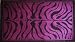 Zebra Black & Purple Area Rug / Mat / Carpet 2 X 3 FT