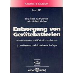 Entsorgung von Ger�tebatterien. Prim�rbatterien und Kleinakkumulatoren