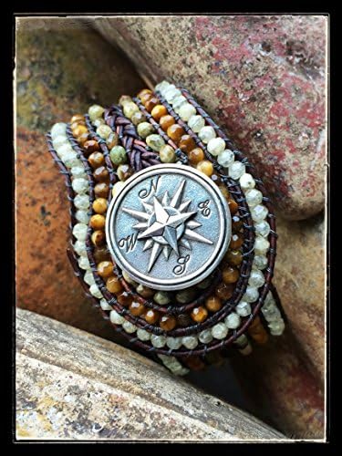 Gemstone Beaded Cuff Bracelet